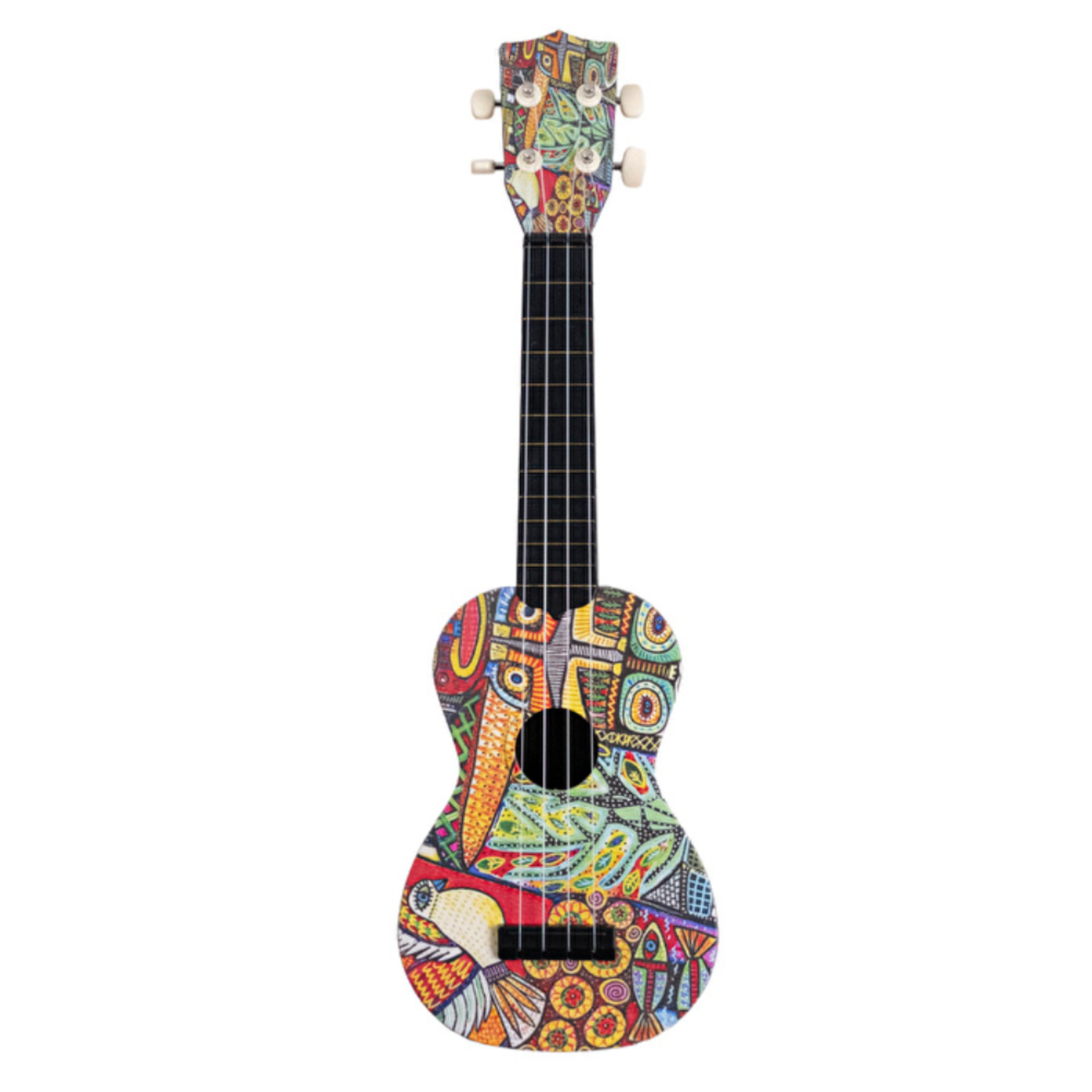 Karin Kuş Desenli Soprano Ukulele