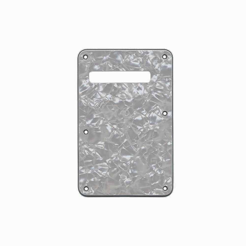 Fender Backplate Strat 4-Ply White Moto