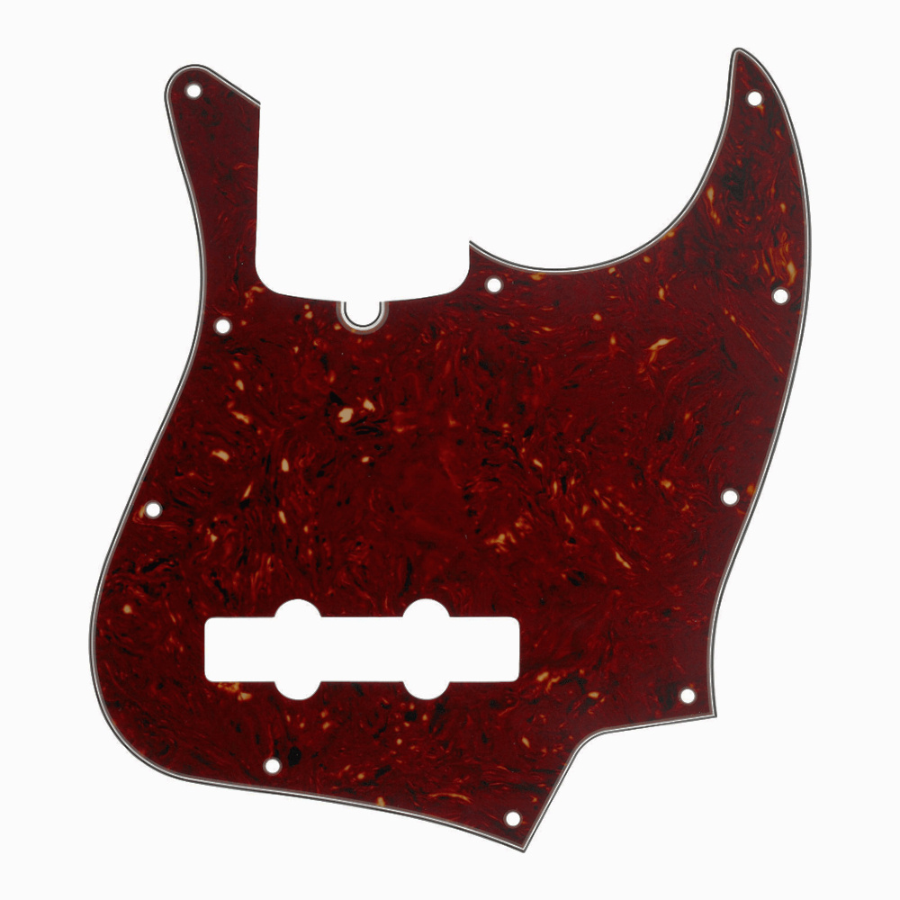 Fender 10 Delik w/ Truss Rod Notch Tortoise Shell Jazz Bass Pickguard
