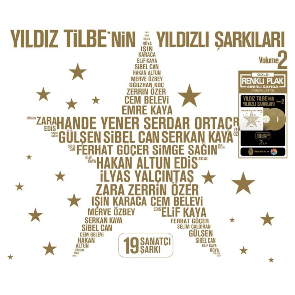 Yıldız Tilbe - Çeşitli Sanatçılar - Yıldız Tilbe'nin Yıldızlı Şarkıları Vol. 2 (Renkli Plak)