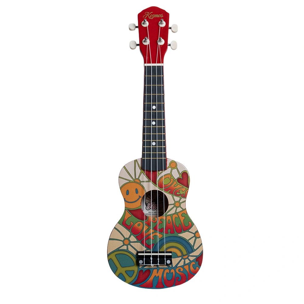 KOZMOS KUK-103D-PEACE Love Peace Desenli Soprano Ukulele