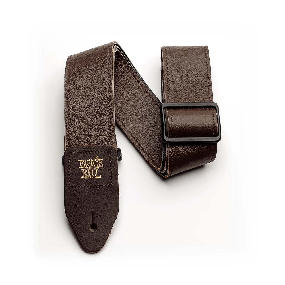 ERNIE BALL 2 Tri-Glide Italian Leather Brown Gitar Askısı