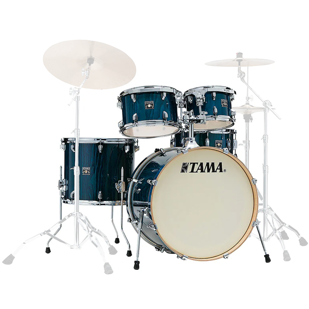 TAMA CL52KRSP-GHP Superstar Classic Gloss Sapphire Lacebark Pine 5 Parça (22B/10T/12T/16F/14S) Akustik Davul Seti