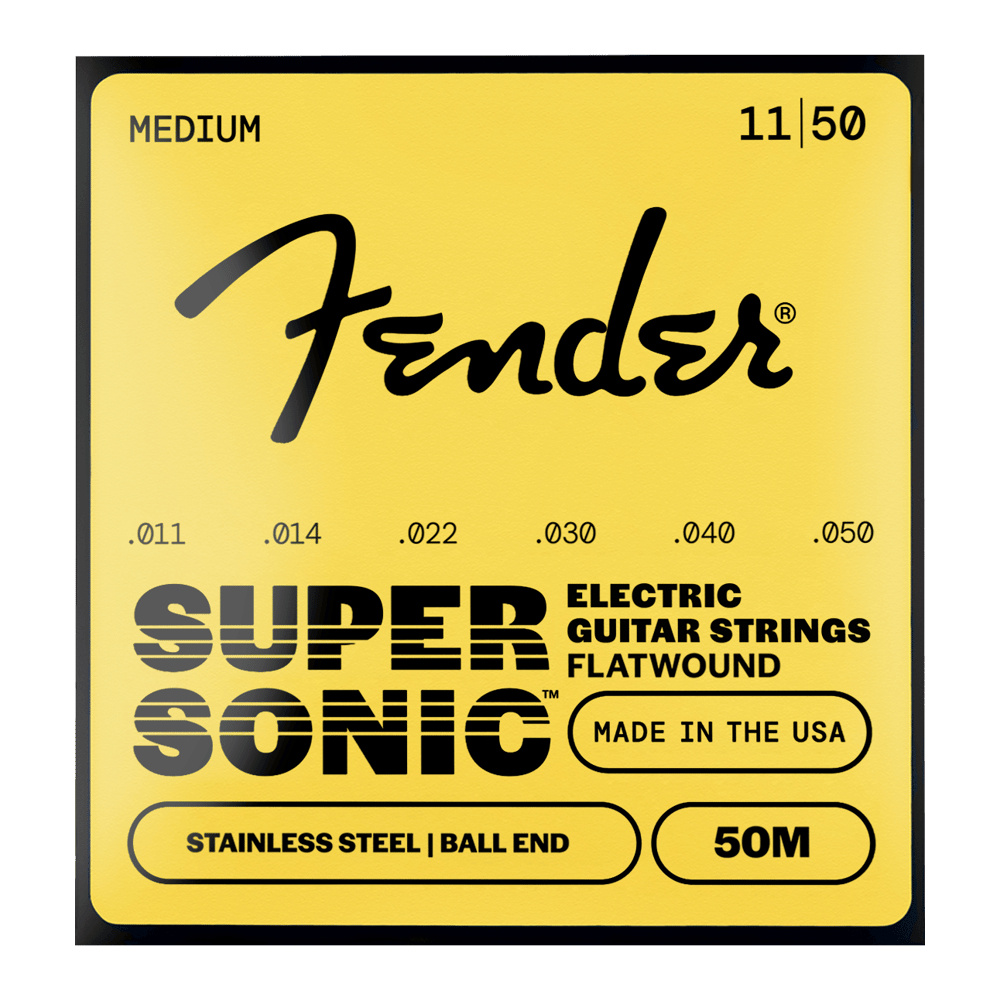Fender SuperSonic 50M Flatwound Stainless Steel 011-050 Gitar Tel