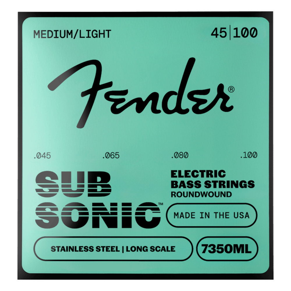 Fender SubSonic 7350ML Stainless Steel Long Scale 45-100 Bas Gitar Teli