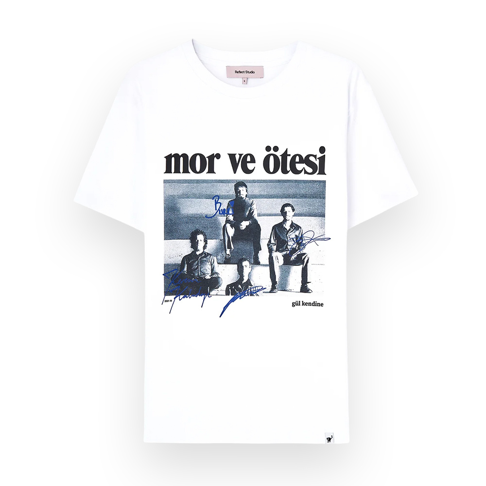 REFLECT STUDIO Gül Kendine Yolculuk Premium Beyaz T-Shirt