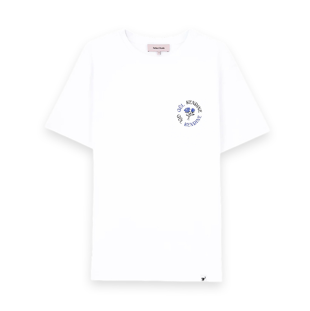REFLECT STUDIO Gül Kendine Premium Beyaz T-Shirt