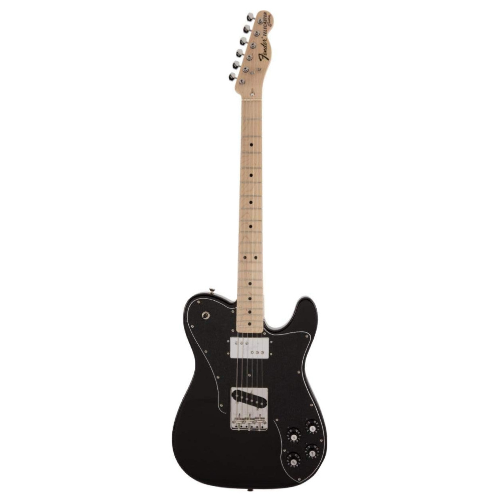 Fender Made in Japan Traditional 70s Telecaster Custom Akçaağaç Klavye Black w/Bag Elektro Gitar
