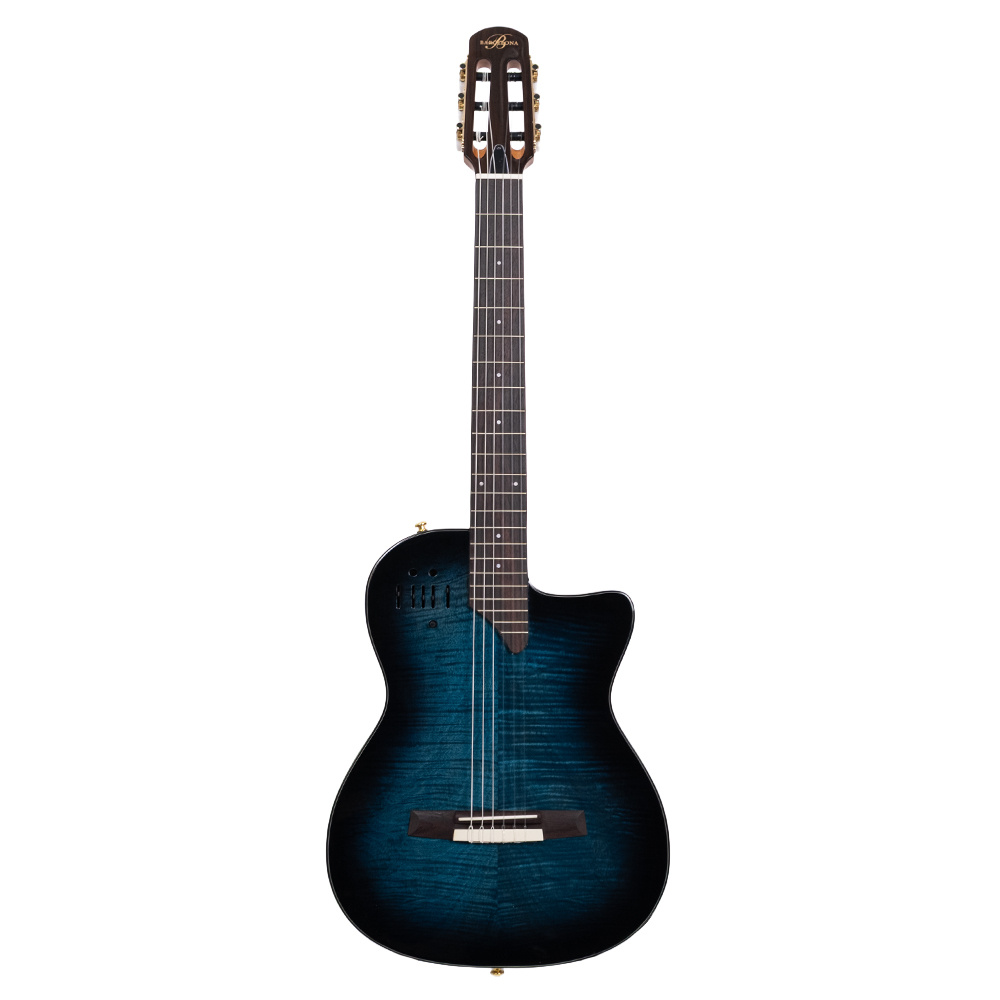 Barcelona EL TORO-TBL İnce Kasa Mavi Elektro Klasik Gitar