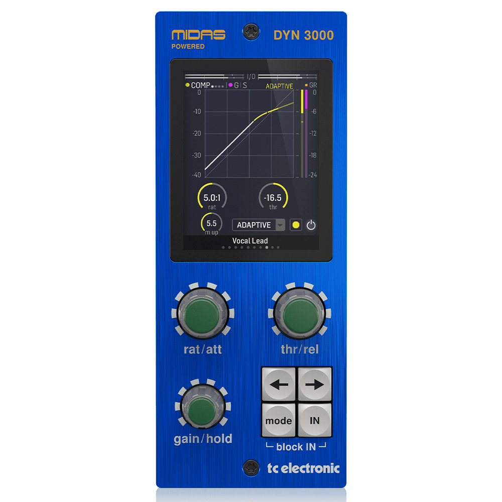 TC ELECTRONIC DYN 3000-DT Midas Heritage 3000 Dynamic Channel Plug-In Ve Hardware Kontrol Arayüzü