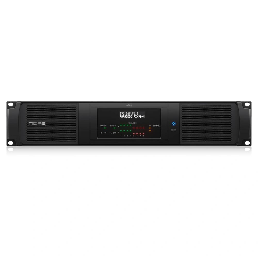 MIDAS AS88 Dual HyperMAC to 8 Port Dual Redundant AES50 Converter