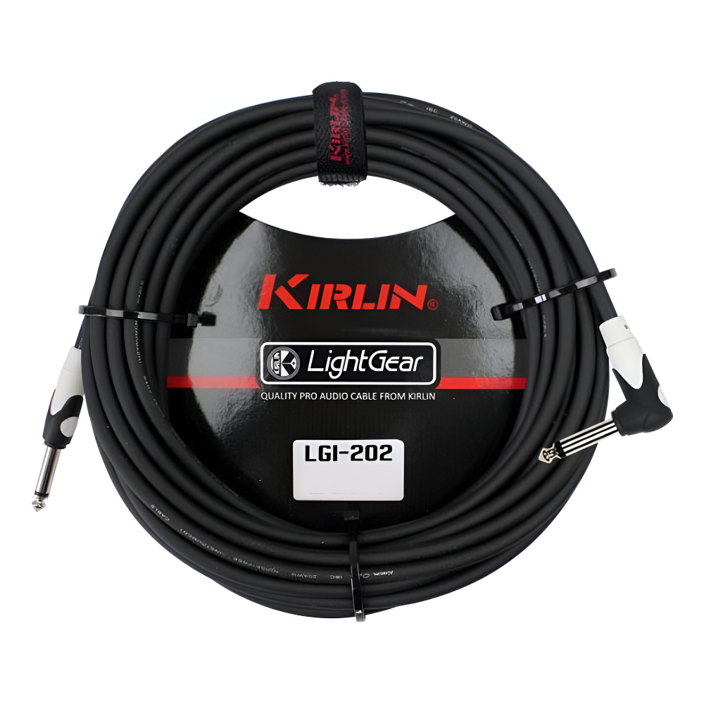 Kirlin LGI-202-3M-BK Düz/L Uç 3 Metre Siyah Enstrüman Kablosu