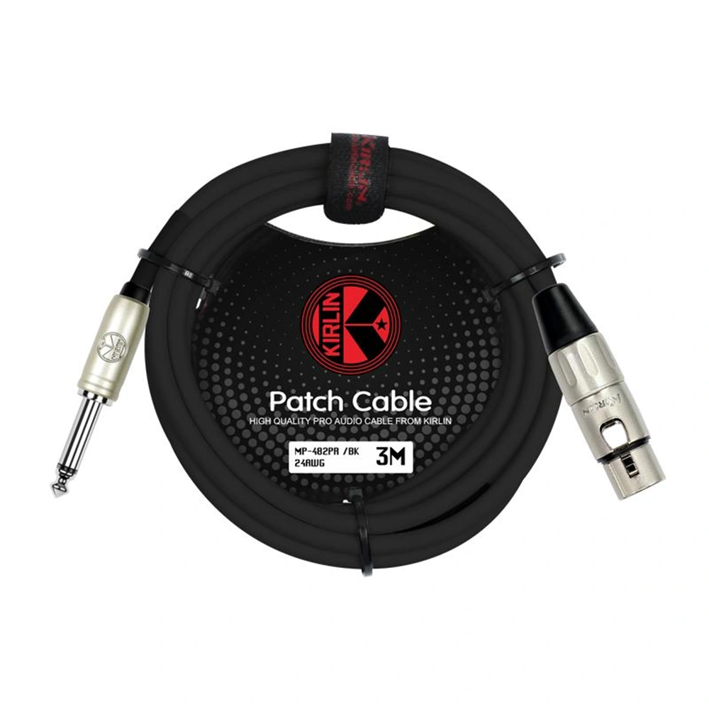 KIRLIN MP-482PR-3M-BK 3 Metre XLRf-TS Kablo