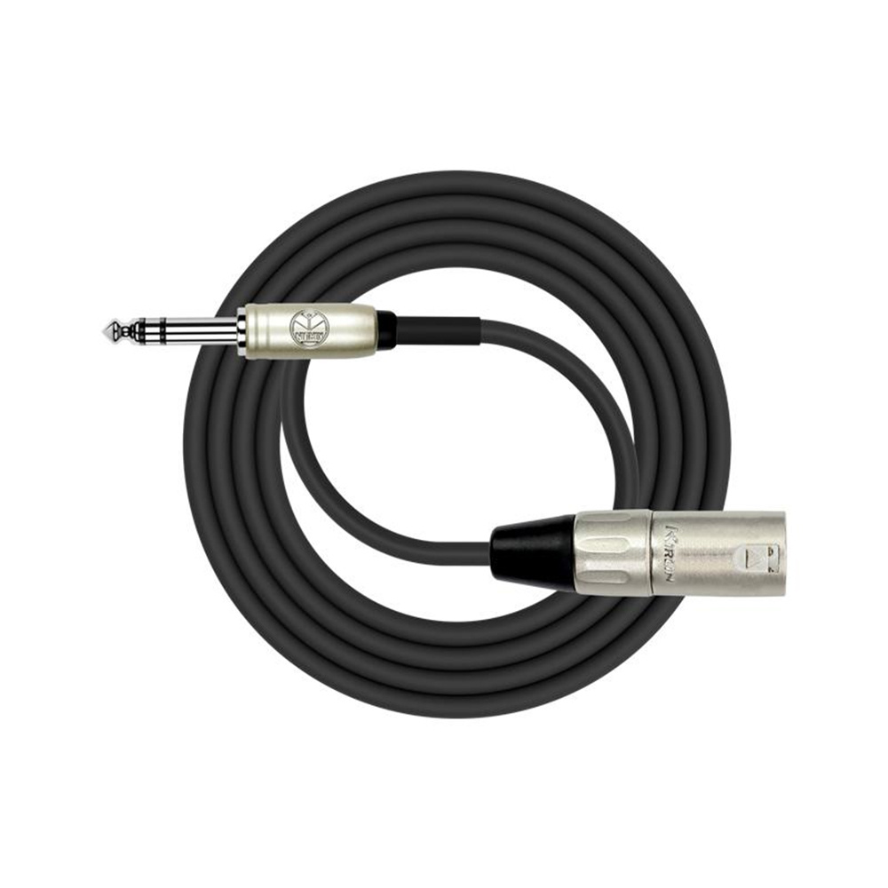 Kirlin MP-483PR-6M-BK 6 Metre XLRm-TRS Kablo