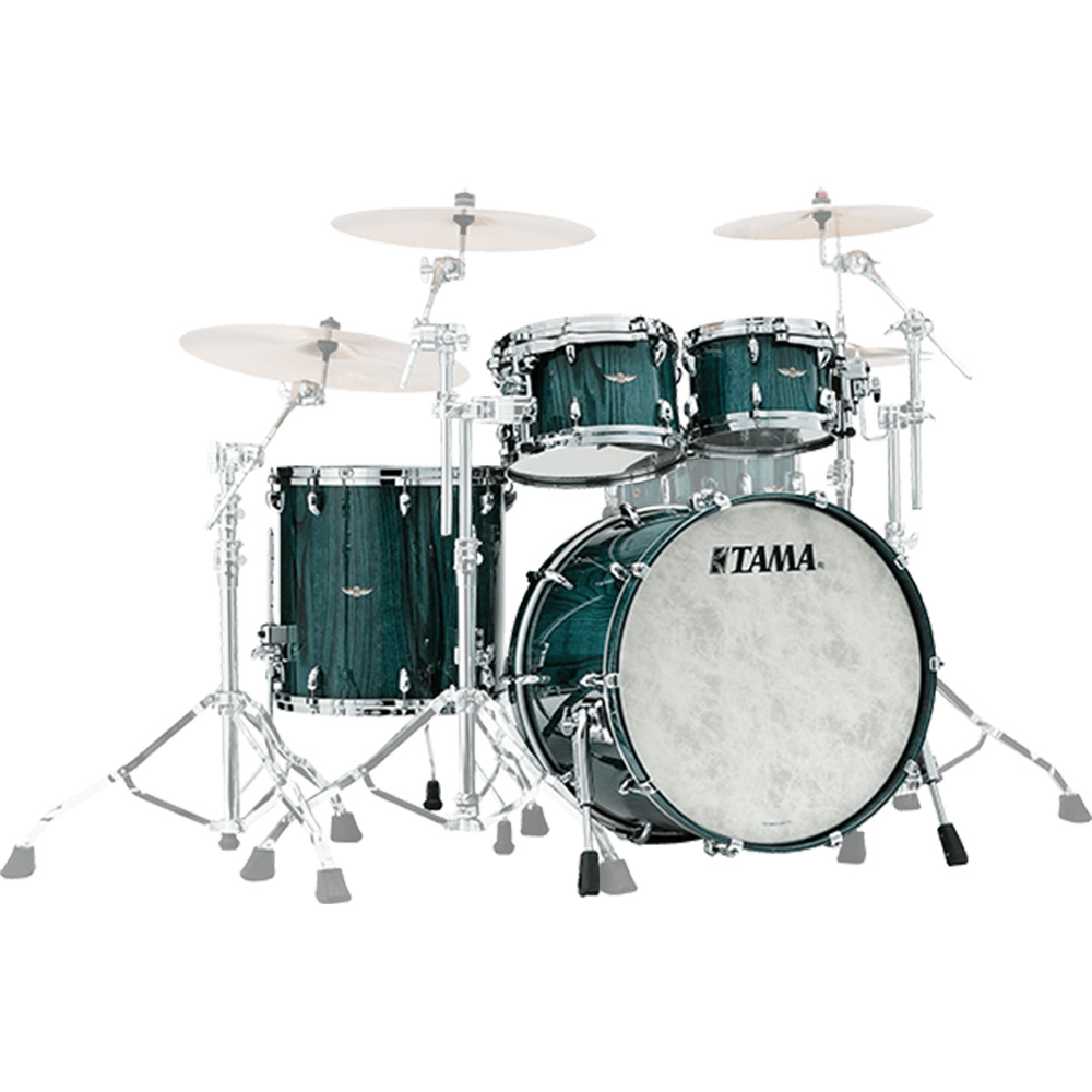 TAMA TW42RZS-LIC STAR Walnut Light Indigo Japanese Chestnut 4 Parça (22B/10T/12T/16F) Akustik Davul Seti