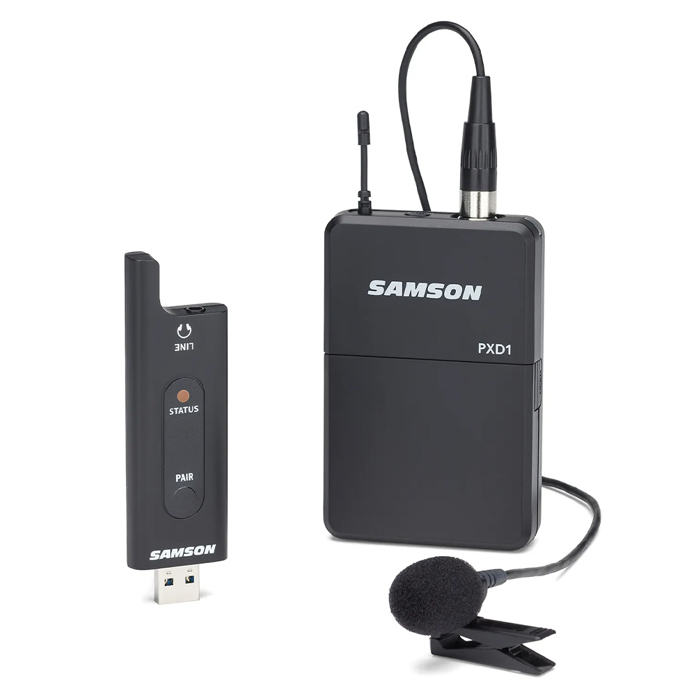 SAMSON SWXPD2BLM8 XPD2 2,4 GHz Dijital USB Telsiz Yaka Mikrofon Sistemi