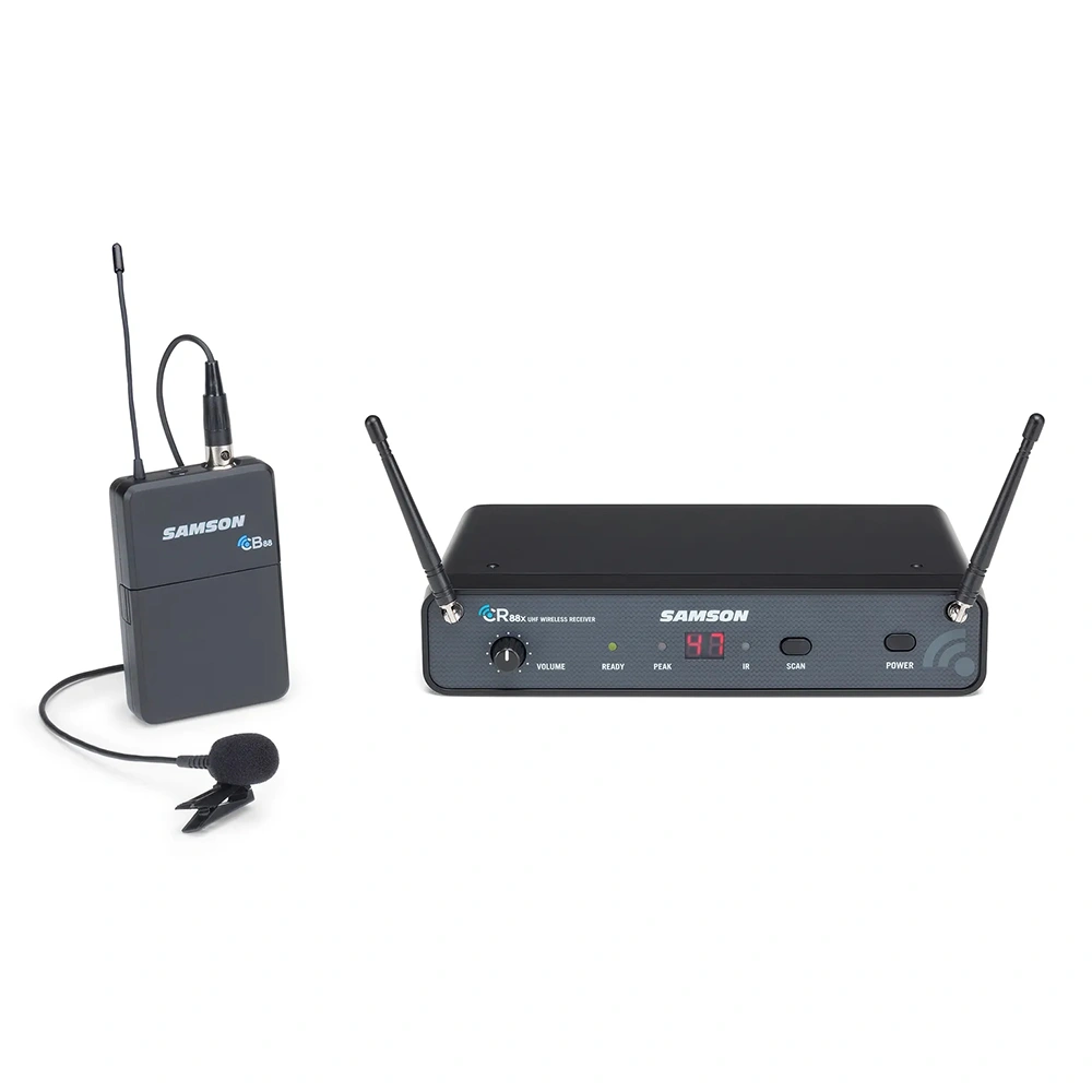 SAMSON SWC88XBLM5-K CR88X UHF Telsiz Yaka Mikrofon Sistemi(470-494MHz)