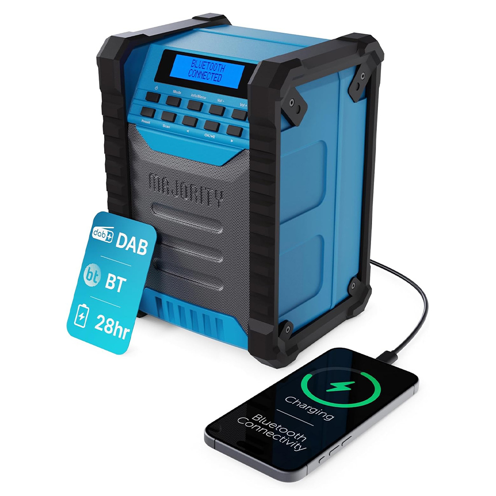 Majority Landbeach 30W IPX54 Taşınabilir DAB/FM Radyo Bluetooth Hoparlör