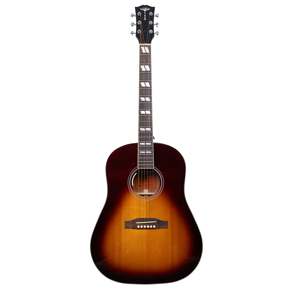 TYMA TJ-45 Round Shoulder Dreadnought Elektro Akustik Gitar (Case Dahil)