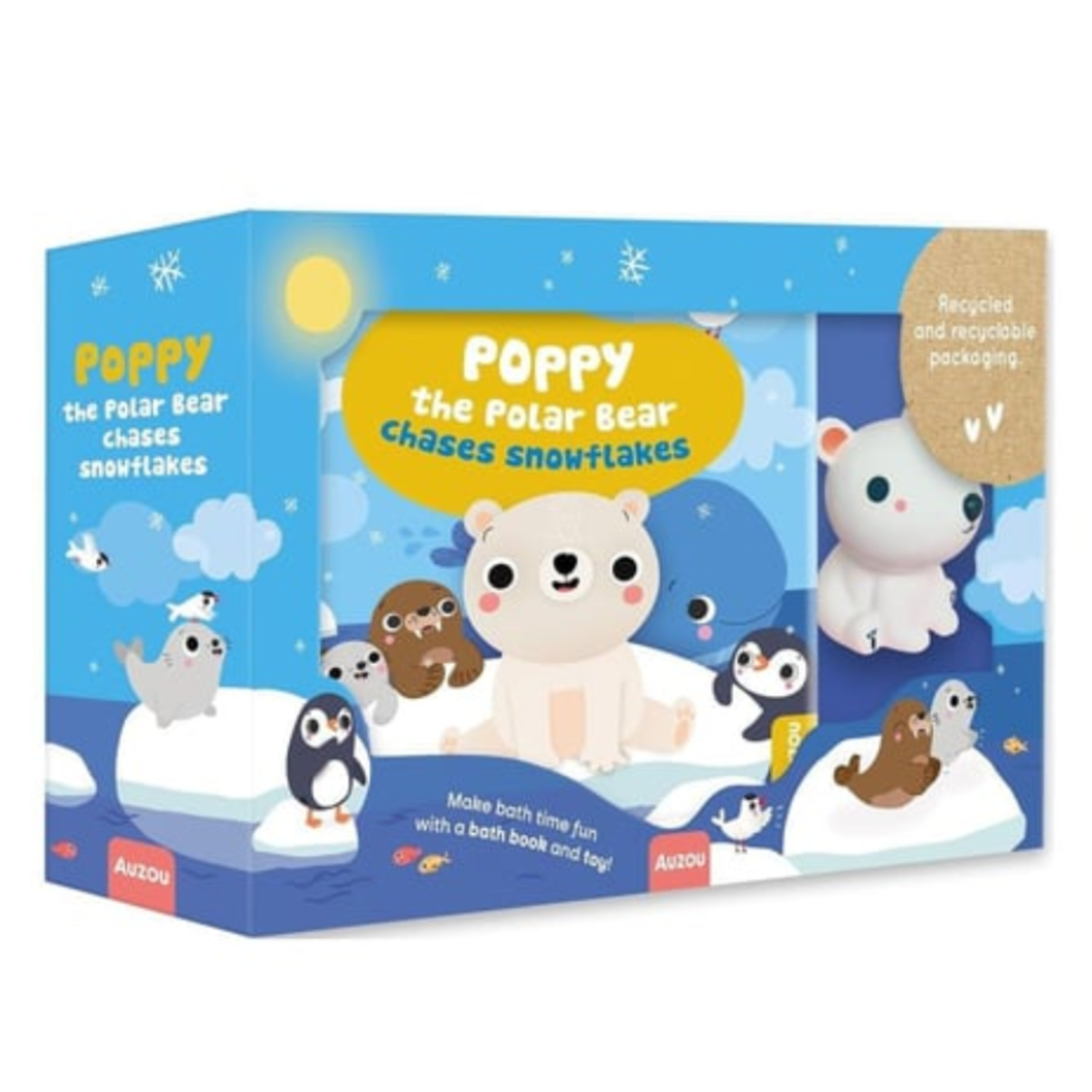Poppy the Polar Bear Chases Snowflakes
