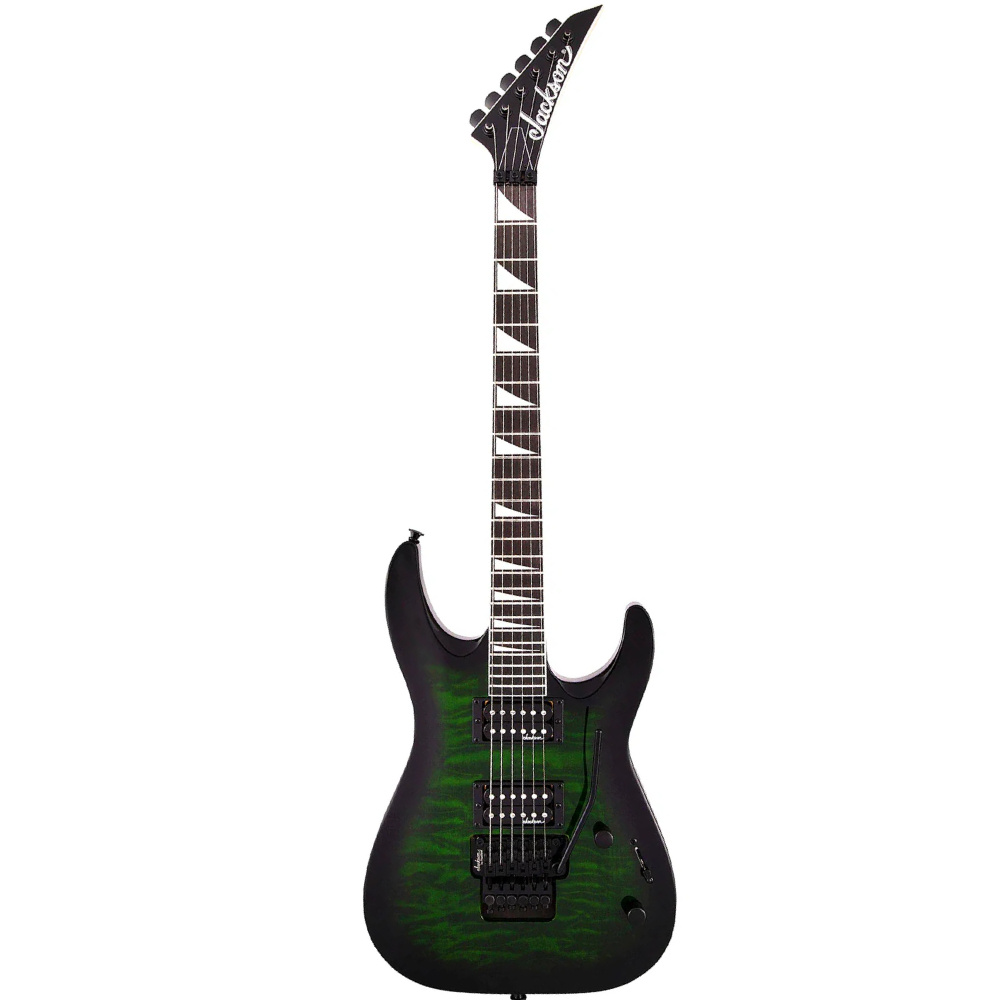 Jackson JS Series Dinky Arch Top JS32Q DKA Amaranth Klavye Transparent Green Burst Elektro Gitar
