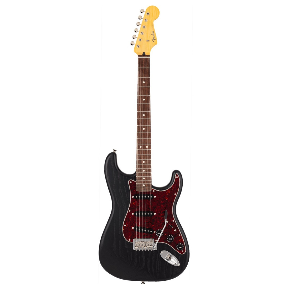 Fender Made in Japan Limited Edition Raw Ash Stratocaster Gülağacı Klavye Black w/Bag Elektro Gitar