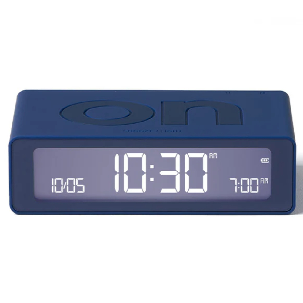 LEXON Flip Mini Şarj Edilebilir Alarm Saat Lacivert