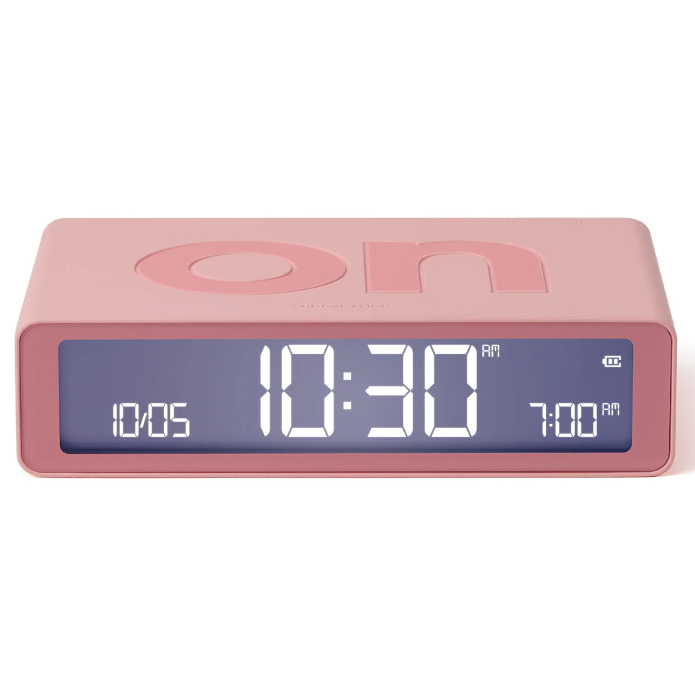 LEXON Flip Klasik Şarj Edilebilir Alarm Saat Pembe