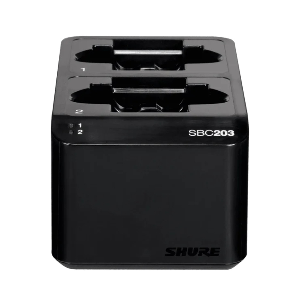 SHURE SBC203-E SLXD1/2 İçin Çift Yerleştirmeli Şarj Cihazı