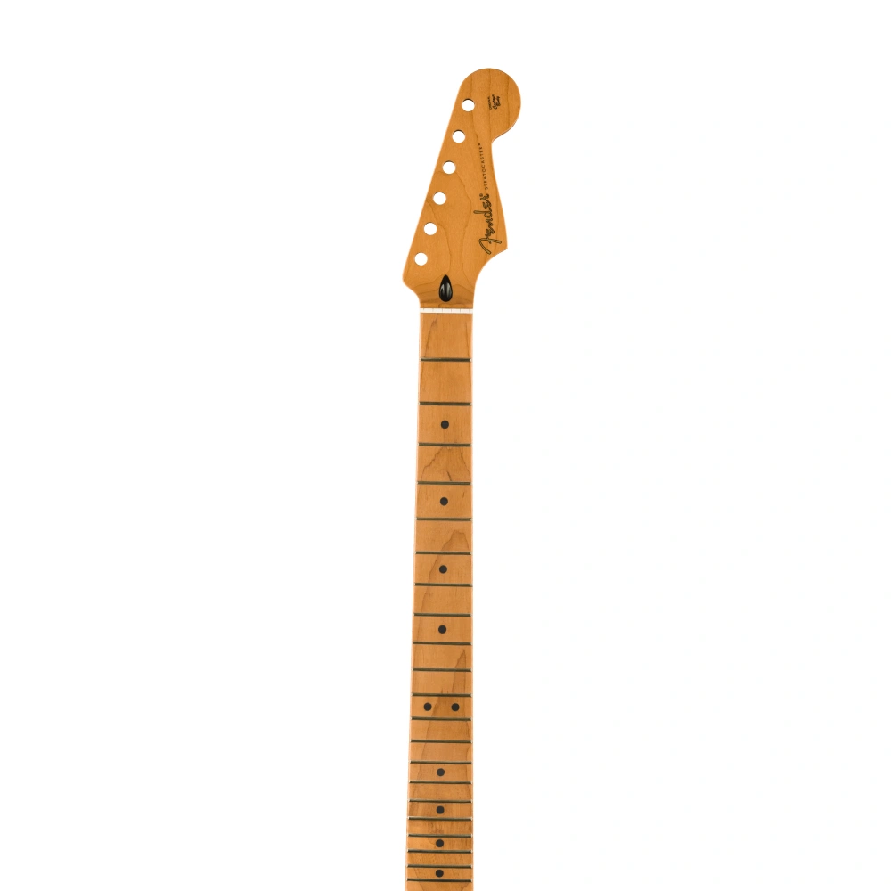Fender Satin Roasted Maple Stratocaster Neck Gülağacı Klavye 22 Jumbo Perde 12 Radius Flat Oval Shape Gitar Sapı