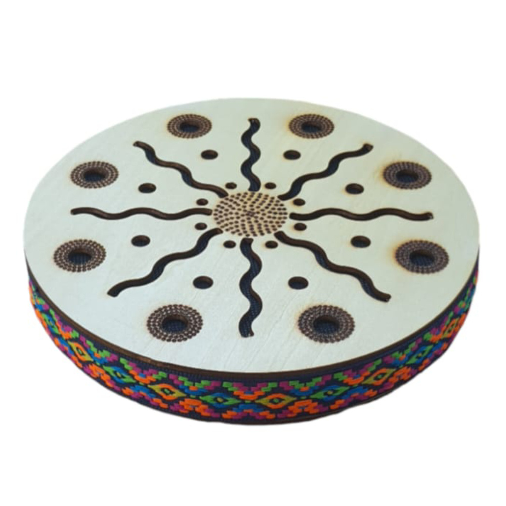 YOGIXO Ahşap Yağmur Sesi Davulu 20 cm