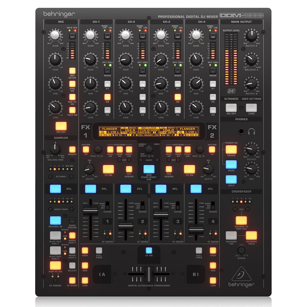 Behringer DDM4000 Ultimate 5 Kanal Digital DJ Mixeri