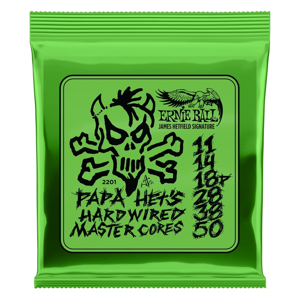 ERNIE BALL P02201 Papa Hets Hardwired Master Cores Signature 11-50 Elektro Gitar Teli