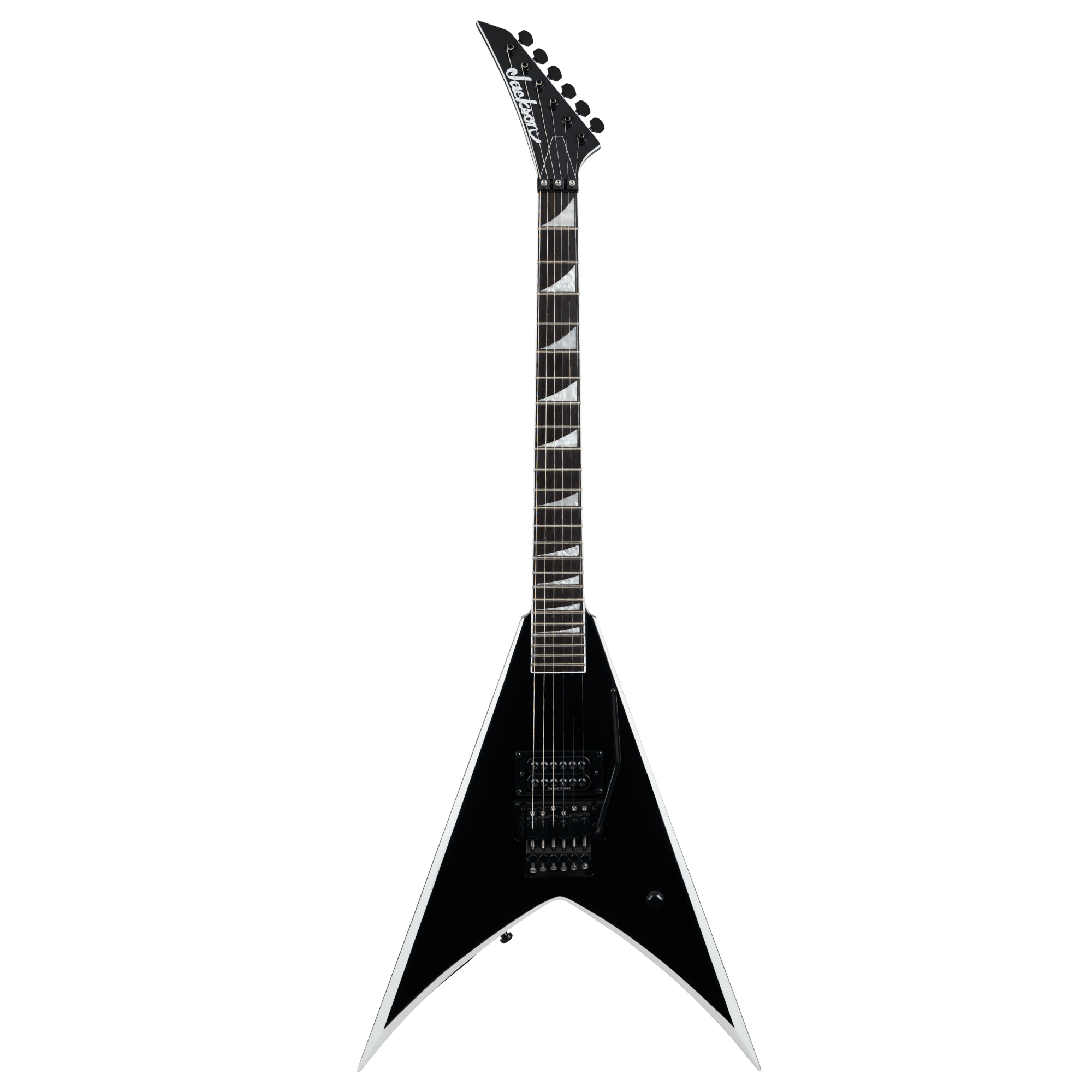 JACKSON Pro Wes Borland King V Black With White Bevels Elektro Gitar