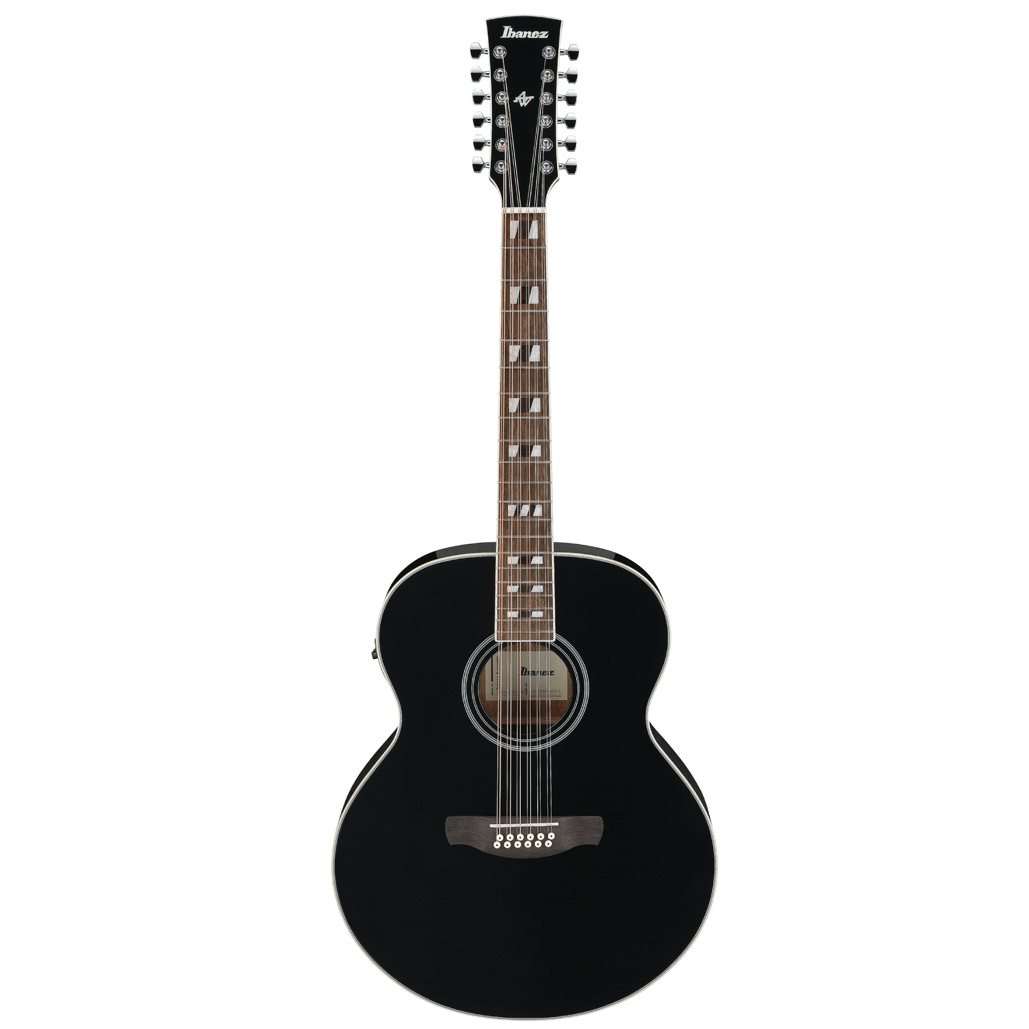 IBANEZ AJ7012M1E-BK 12 Telli Elektro Akustik Gitar