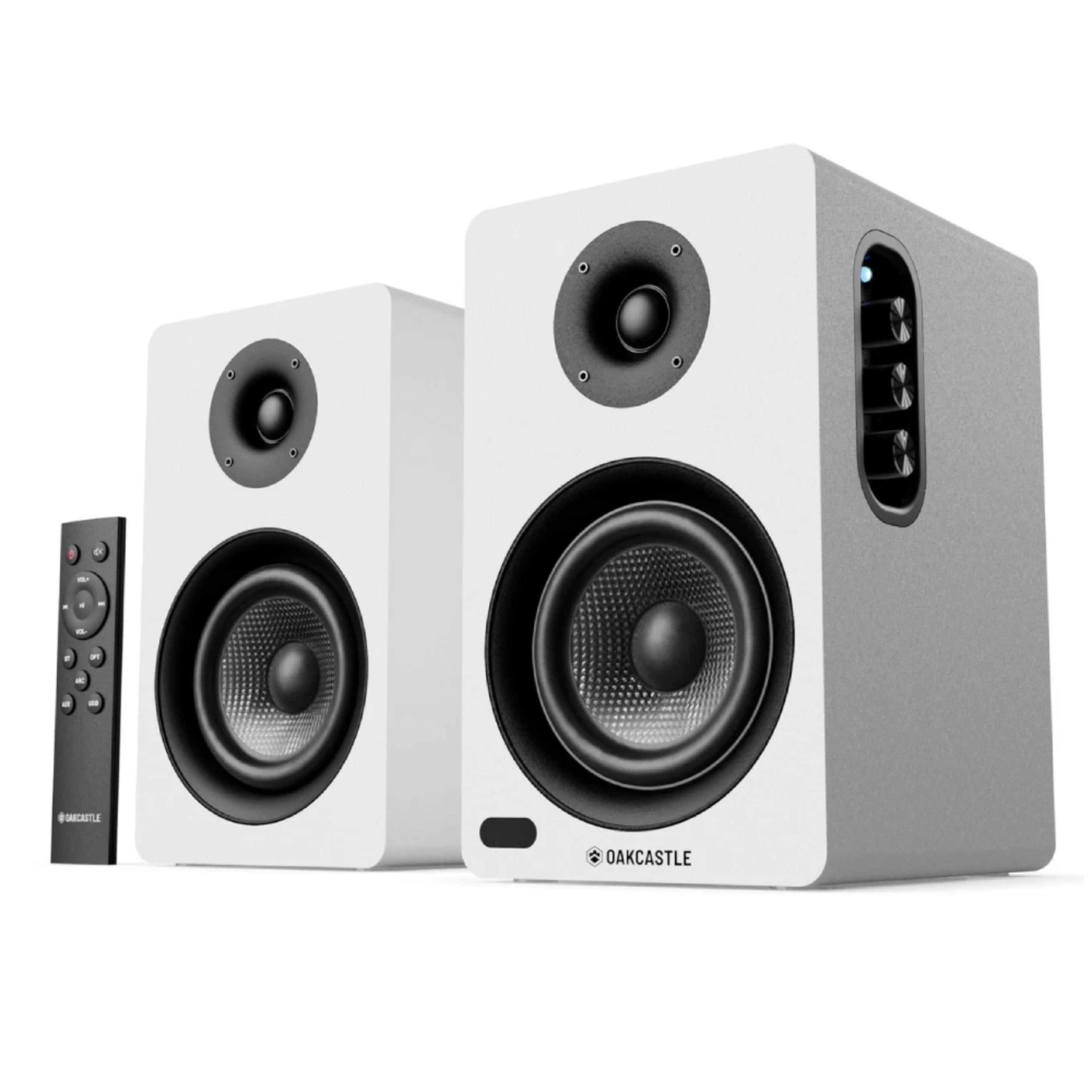 OAKCASTLE BK100 Aktif Raf Tipi Beyaz Hoparlör