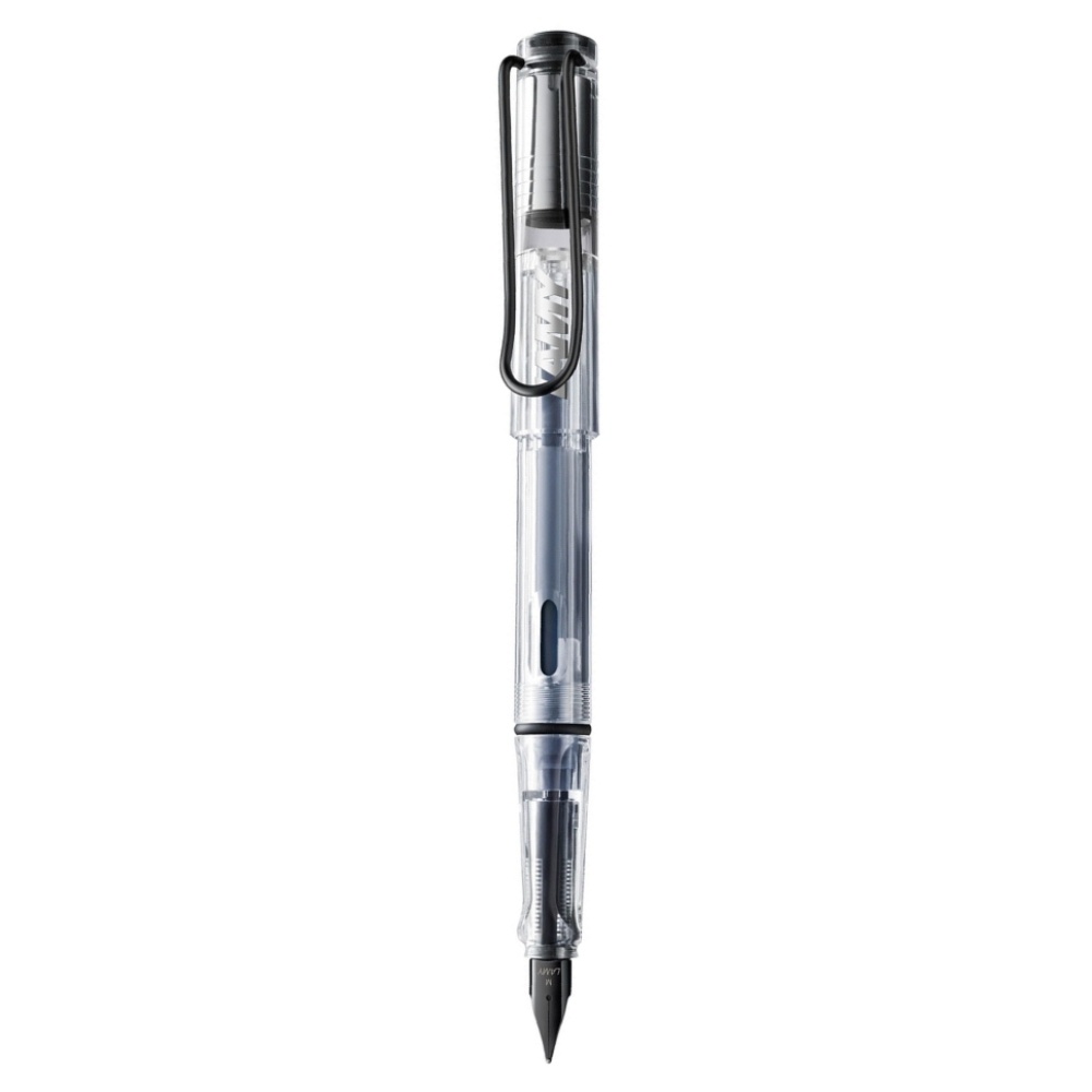 LAMY Vista Dolma Kalem Metal Siyah Klips M Uç Şeffaf