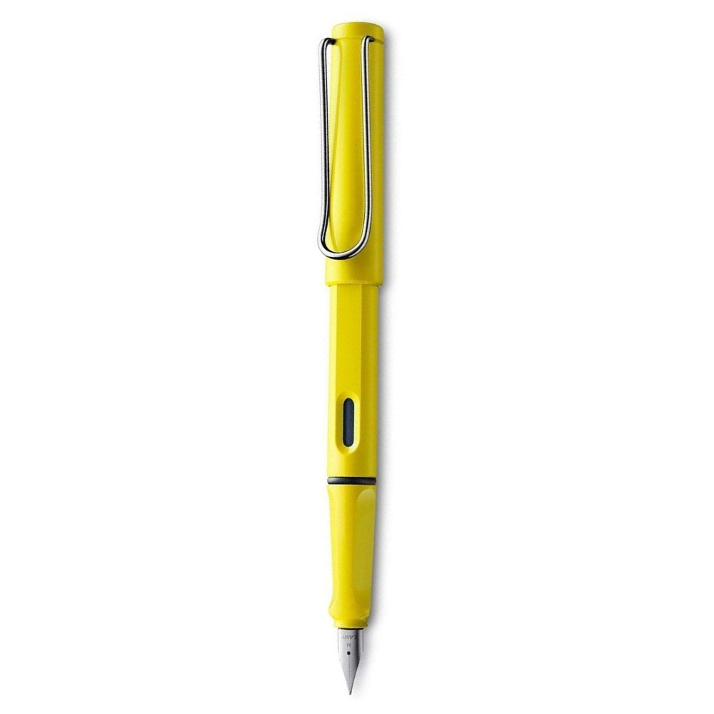 LAMY Safari Dolma Kalem Metal Siyah Klips M Uç Sarı