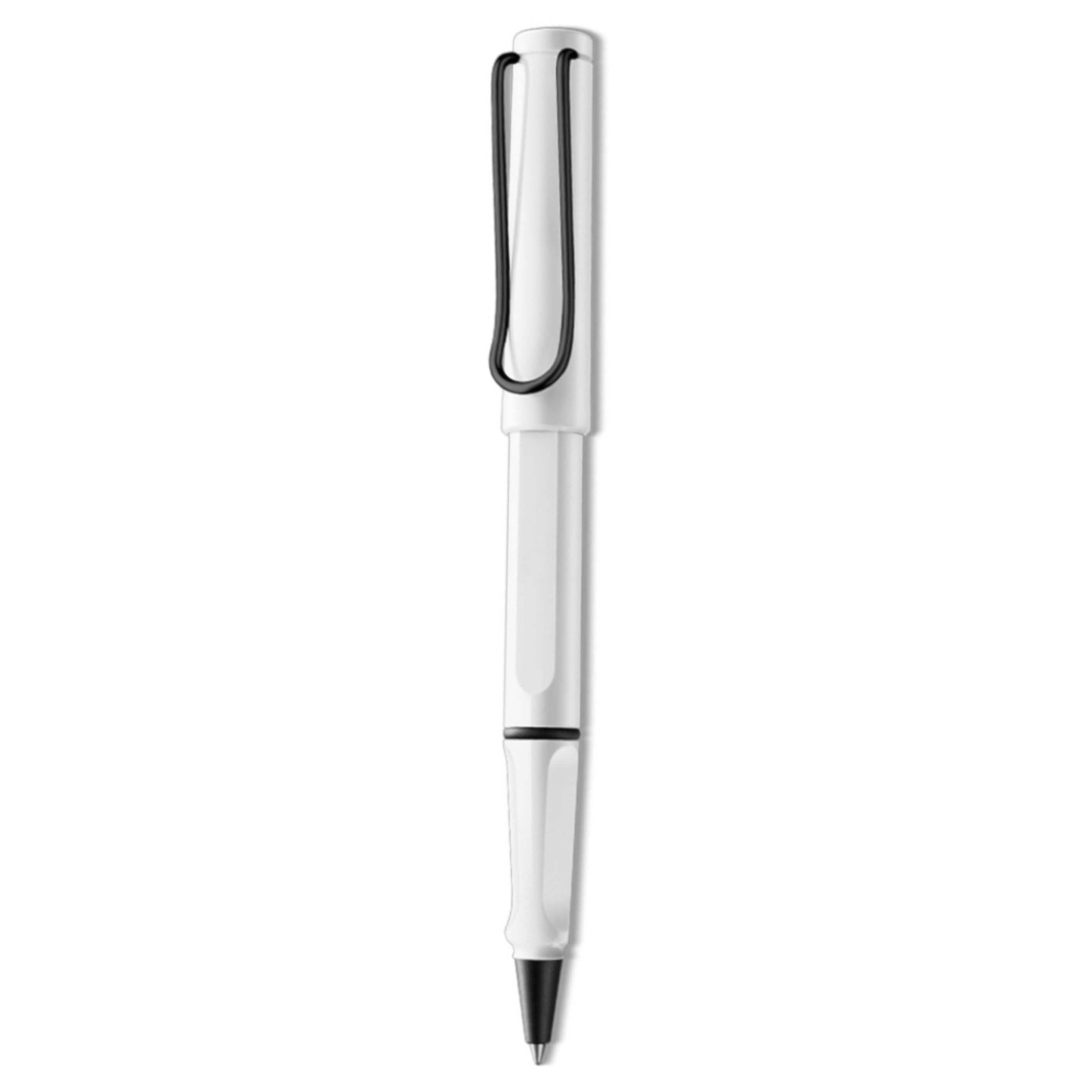 LAMY Safari Roller Kalem Metal Siyah Klips Beyaz