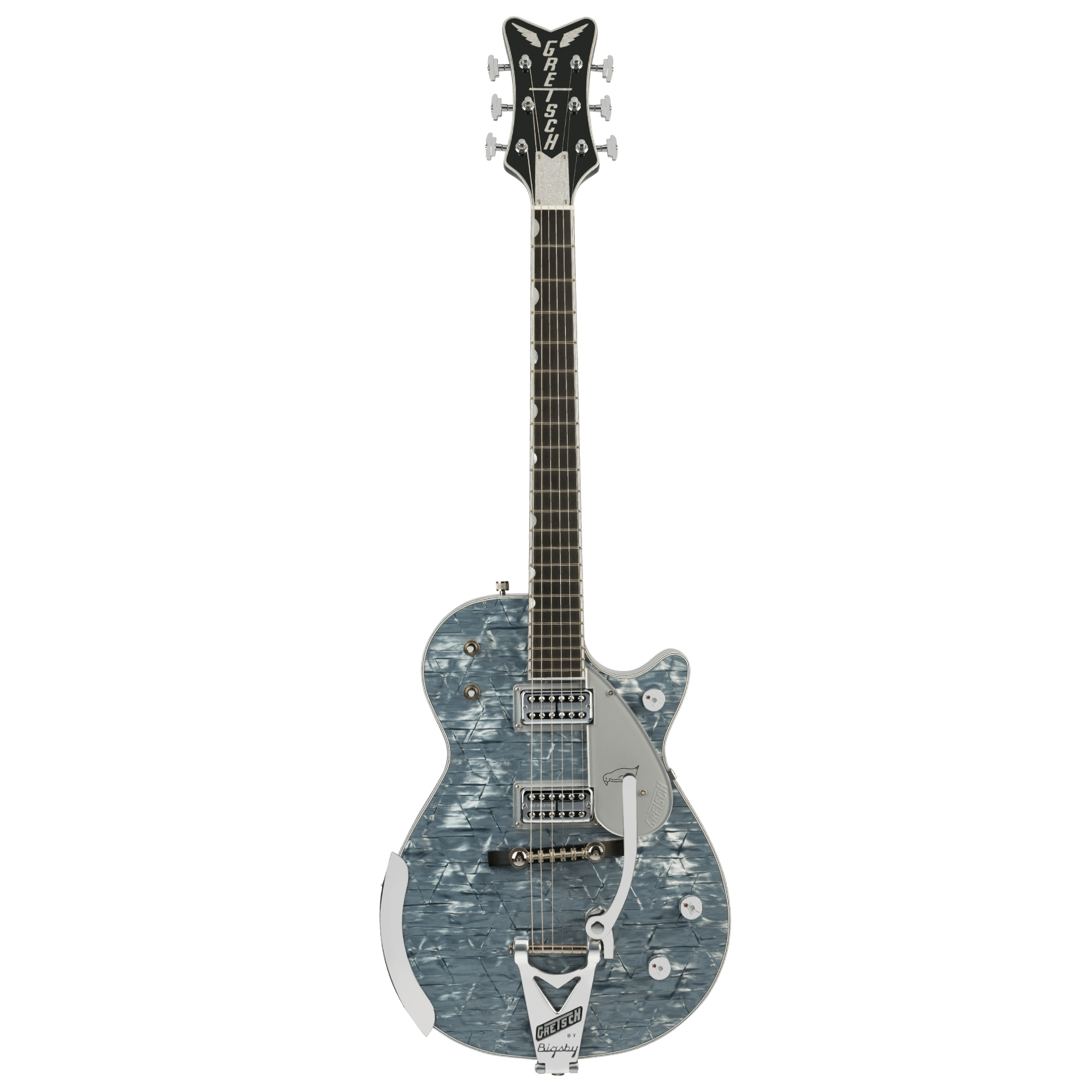 Gretsch Limited Edition G6134T-58 Penguin String-Thru Bigsby Light Blue Pearl Elektro Gitar (Case Dahil)