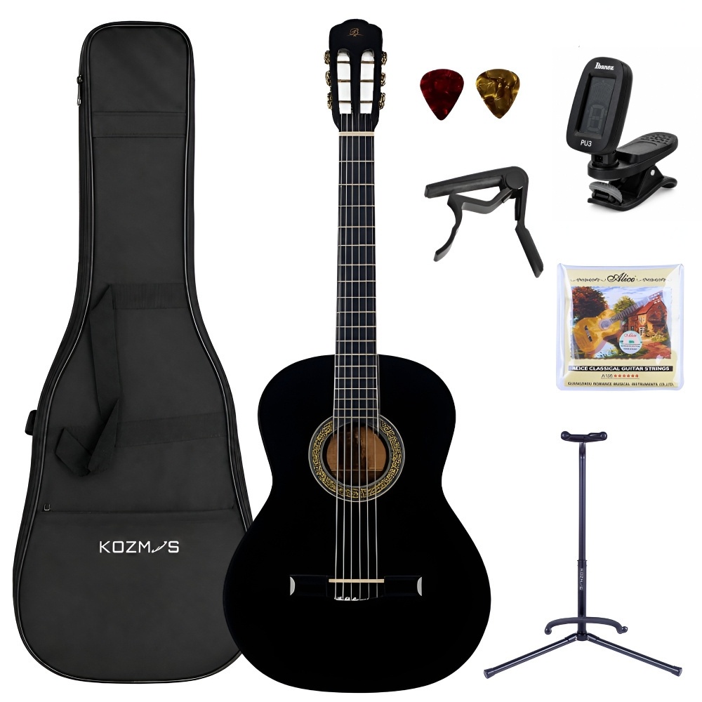 Barcelona LC 3900 BK Siyah Klasik Gitar Seti