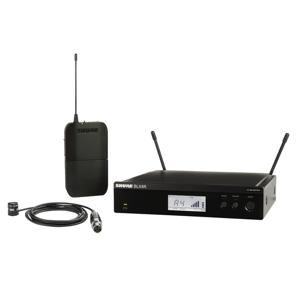 SHURE BLX14RE/W85M-H8E Telsiz Yaka Mikrofon Sistemi (518-542 Mhz)