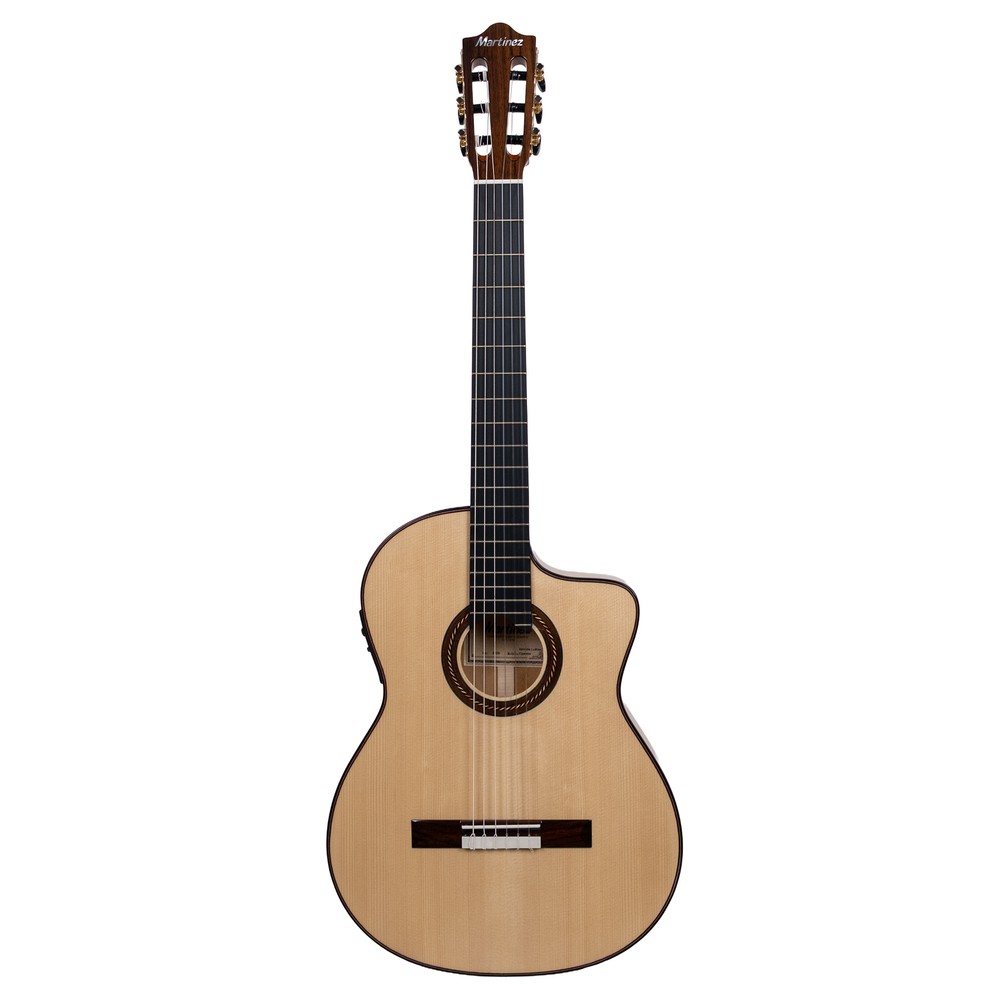 Martinez Almeria Luthier Cypress Elektro Klasik Gitar