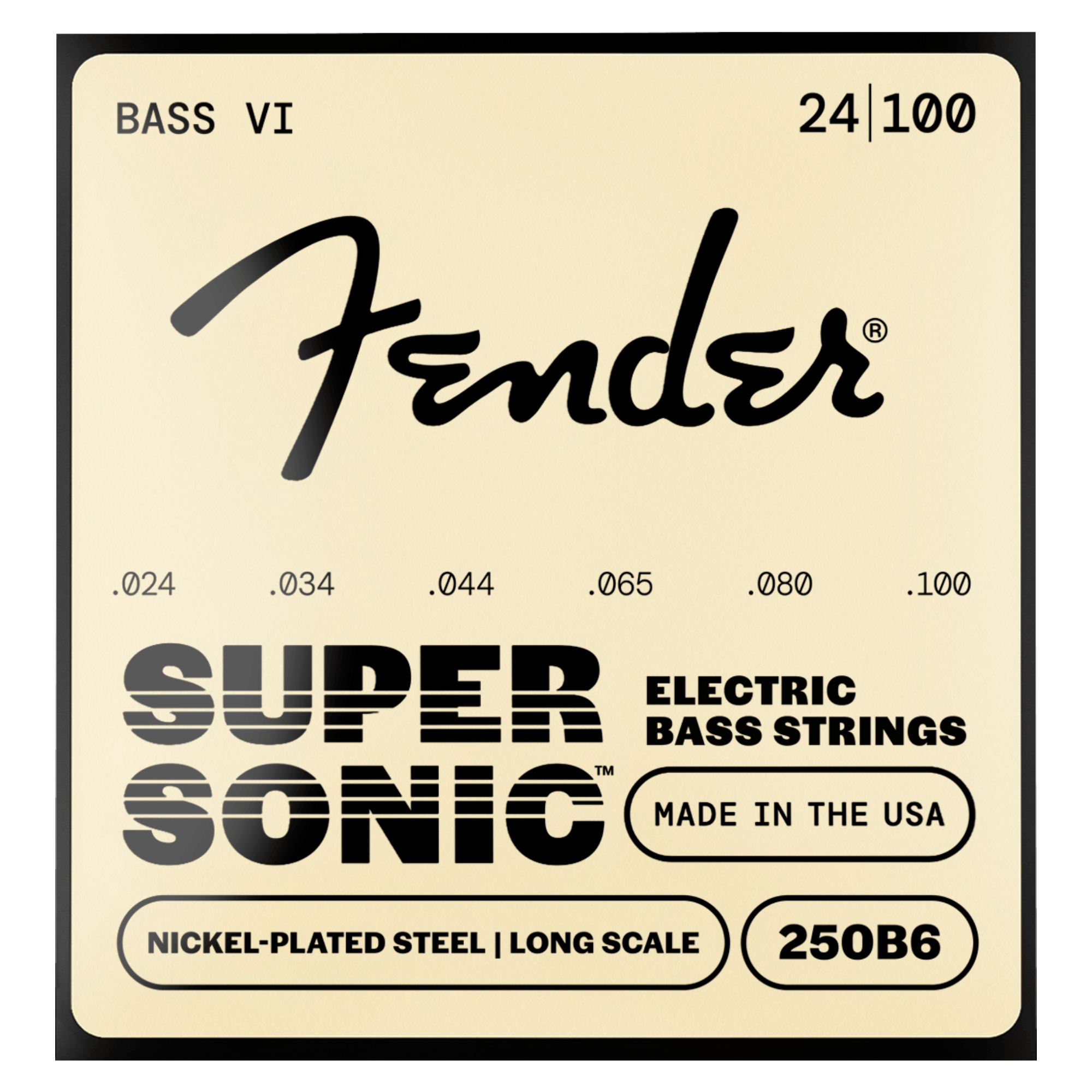 Fender Super 250 Nickel Plated Steel Ball End 6 Telli Bas Gitar Teli
