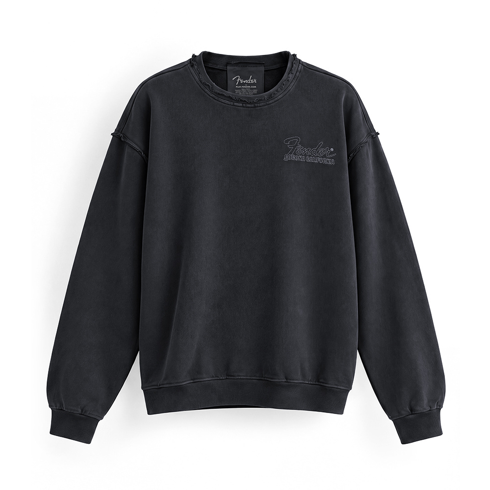 FENDER® Wash Embroidered Antrasit Sweetshirt