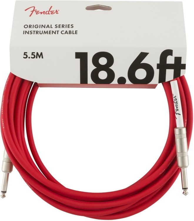 Fender Original Instrument Cable Fiesta Red 5.5 Metre Enstürman Kablosu