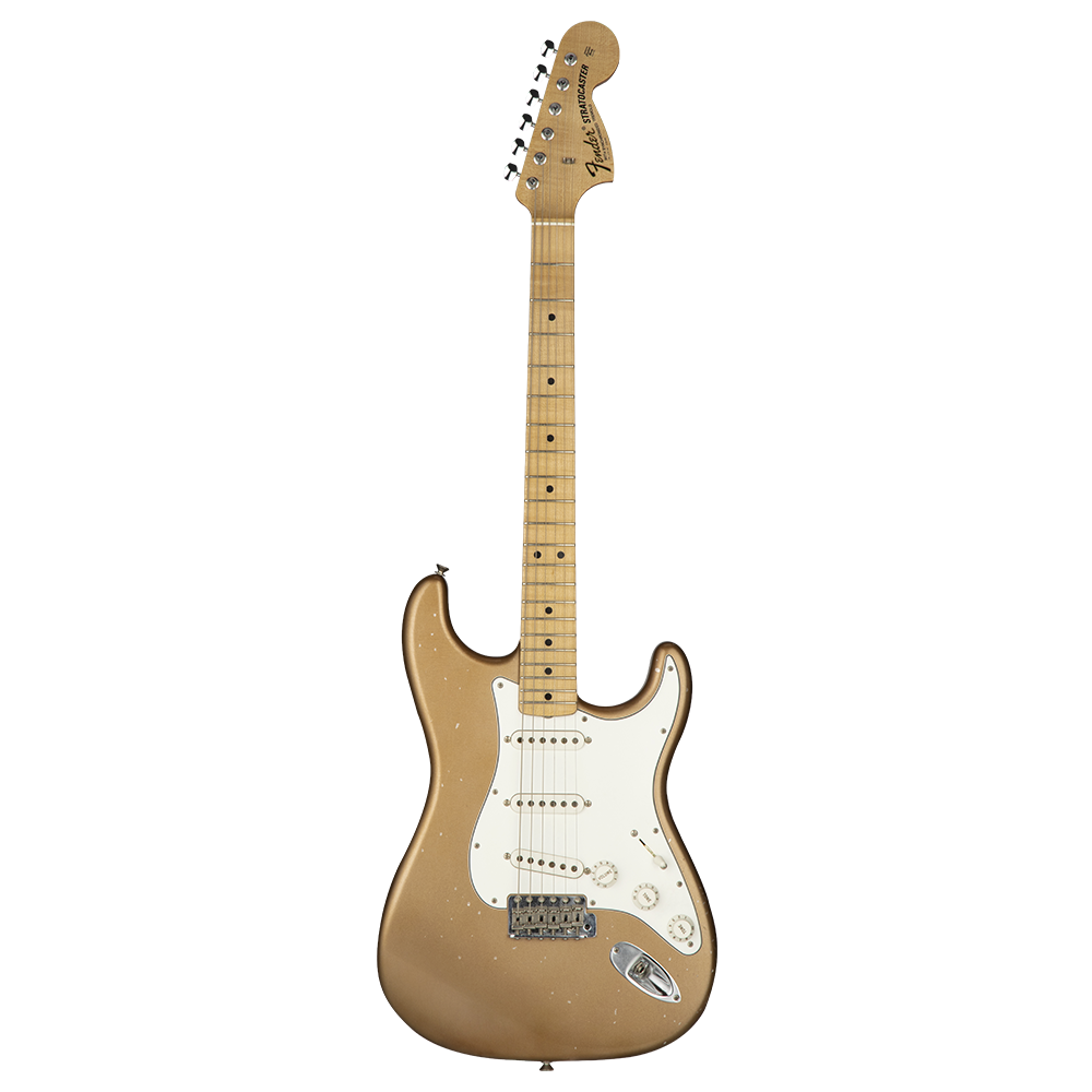 Fender Custom Shop Builder Select 1969 Stratocaster Maple Fingerboard Firemist Gold Metallic Masterbuilt Greg Fessler Elektro Gitar
