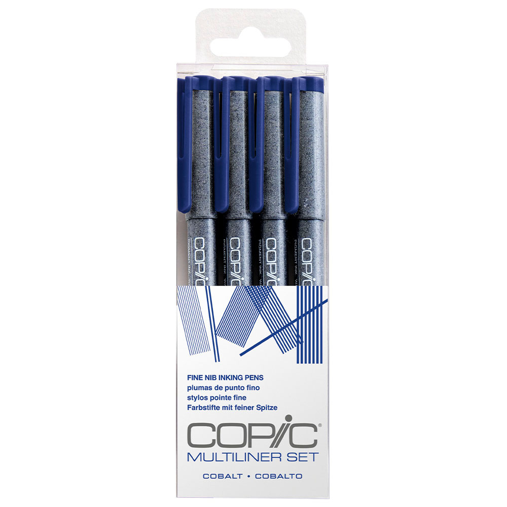 COPIC Multiliner Cobalt Kalem Seti (0,05, 0,1, 0,3, 0,5)