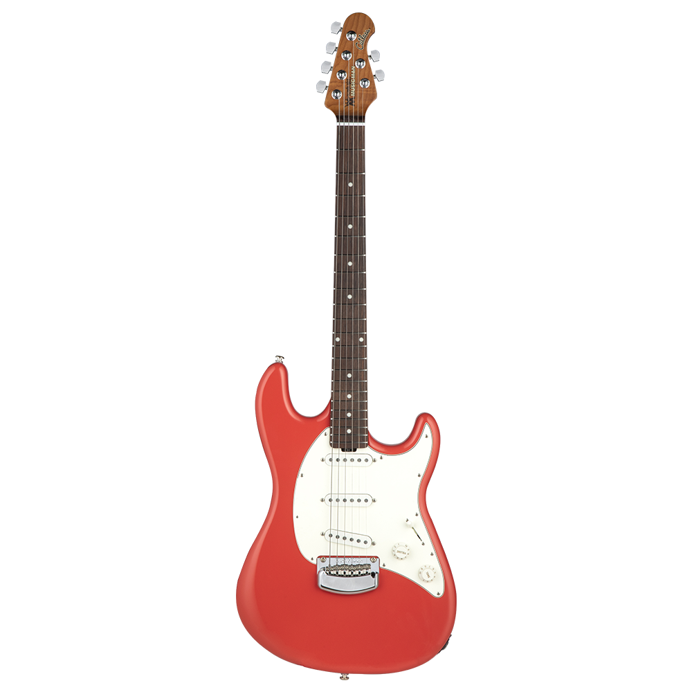 MUSIC MAN SSS Cutlass Serisi Trem Coral Red Elektro Gitar