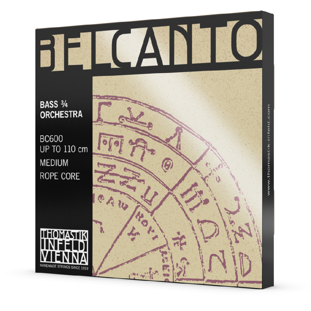 THOMASTIK BC600 Double Bass Belcanto 3/4 Medium Orchestra Kontrbas Teli (Set)
